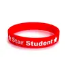 Pulseira de Aluno Estrela Recompensa Alunos Excepcionais Festa Temática Estrela Pulseira de Silicone de Aluno Estrela