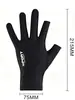 Luvas de motociclista masculinas antiderrapantes com dois dedos expostos para tela sensível ao toque, luvas de verão para motocicleta com proteção UV e proteção solar para veículos elétricos