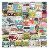 800 Adesivos de Carro de Desenho Animado Graffiti Transporte Carro de Corrida Decoração Mala Prêmio Adesivos Infantis Atacado