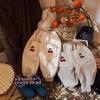 Honey Daddy Pantalones Casuales Bordados de Cereza de Invierno para Niñas Estilo Coreano para Niños Estilo Occidental Pantalones Cálidos Pantalones de Bebé Forrados de Felpa