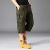 Pantalones Deportivos para Hombre Europeos y Americanos con Múltiples Bolsillos, Pantalones Casuales de Siete Puntos, Shorts de Trabajo Resistentes para Exteriores Sueltos, Elegantes