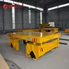 Vehículo Plano Eléctrico a Batería para Uso en Taller, Capaz de Transportar Cargas Pesadas a Través de vanos, Vehículo a Nivel de Suelo sin Rieles, Vehículo con Operación de Giro sobre el Eje