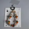 Cadena de Teléfono Móvil de Cristal de Gama Alta Colgante de Lanyard con Cuentas de Vidrio para Teléfono Móvil Cadena Retro para Colgar en la Muñeca Colgante de Ins Bolso
