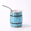 Taza de Mini Coche Transfronteriza Acero Inoxidable 304 Taza Pequeña para Vino Portátil para el Hogar Taza con Popote Conserva el Frío Taza Práctica Taza de Café