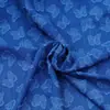 Novo Produto Tecido Jacquard Imitando Jeans Luxo Acessível Vestido Feminino Top Traje de Palco Corte Borboleta Tecido Floral