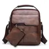 Bolsa Transversal Masculina Bolsa de Ombro Masculina de Alto Padrão Mochila de Negócios Retrô Bolsa Masculina Bolsa de Ombro Casual Bolsa de Ombro
