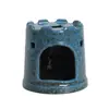 Cerâmica Madeira Sagrada Peruana Bandeja Pequena para Queimar Lenha Suporte para Sálvia Castelo Criativo Ninho de Hamster Aquário Paisagismo