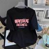 Playera de Algodón Puro de Manga Corta para Mujer 2025 Verano Nuevo Estilo Coreano Holgada Manga Media Top Versátil Trendy Venta al Mayoreo
