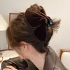 Pinza Triangular para el Cabello de Mujer de Terciopelo Tipo Tiburón 2025 Nuevo Estilo para Toda la Parte Trasera de la Cabeza Pinza de Pelo de Gama Alta Accesorios para el Cabello Otoño