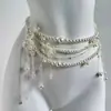 Cadena de Cintura Bohemia Europea y Americana con Borla de Disco Estilo Retro Étnico Colgante de Campanilla Accesorios de Cintura para Danza del Vientre