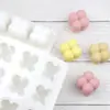 Do que 12 Mesmo Pequeno Cubo Mágico Molde de Silicone Molde de Bolo de Gelo Crocante Molde para Assar Bolo Gelatina Molde de Cubo de Gelo