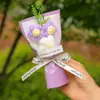 Novas Flores de Lã Mini Mini, Flores Eternas, Flores Artificiais, Pequenos Buquês, Presentes de Dia dos Namorados e Aniversário, Lembrancinhas