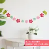 Decoração de Bunting de Feltro Estilo Coreano para Festa de Aniversário, Montagem de Cena para Porta-Malas, Bandeirinhas Penduradas para Jardim de Infância, Faixas e Serpentinas