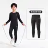 Jersey de baloncesto Youyou para niños, capa base, traje de entrenamiento ajustado, secado rápido, para niños, adecuado para fútbol, correr y fitness, conjunto deportivo