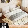 Cama Suspensa Cama de Casal de Ferro Forjado Minimalista Moderna Uso Doméstico Apartamento Pequeno Estrutura de Cama Sem Cabeceira Estrutura de Ripas Estrutura de Aço Carbono Cama