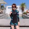 Traje de baño de dos piezas de Corea del Sur Ropa con protección solar para medusas Ropa de surfista Pantalones de manga larga para hombre y mujer Traje de tres piezas Traje de pareja