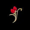 Nuevo Accesorio Versátil Broche Tulipán para Mujer, Estilo Moda Coreana, Flor de Pecho Moderna, Accesorio Versión Coreana para Prevenir la Exposición