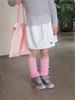 WTD878 Calcetines de Primavera para Niños Nuevos Bebé Color Brillante Oreja de Madera Media Pantorrilla Vaina Viento de Princesa Calcetines Apilables Modernos