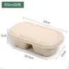 Caixas de Embalagem Biodegradáveis para Levar, Caixas de Almoço Descartáveis, Caixas Retangulares para Fast Food, Caixas para Refeições Leves, Saladas e Refeições Fitness