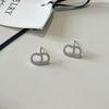 Aretes de Letra Lujo Accesible Diseño Nicho Aretes Nariz de Cerdo 2023 Nuevos Aretes de Moda para Mujer
