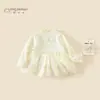Vestido de Otoño para Niña 2026 Primavera y Otoño Nueva Moda Falda Corta Infantil Niña Bebé Clase A Casual Top Moderno 3