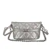 Bolsa Nova Estilo Francês Inspirada na Chanel 2026, Bolsa Feminina Bordada Acolchoada de Nicho Coreana, Versátil para o Dia a Dia, Bolsa de Ombro Único Transversal