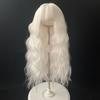 Peluca de muñeca BJD nueva de fábrica con toma real, 3 puntos, 4 puntos, 6 puntos, cambio de cabello de bebé, blanco y negro, cubierta de cabello de seda suave opcional