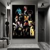 Casual Moderno Único Naruto Dibujos Animados Animación Pintura en Aerosol Decoración de Pared de Fondo de Sofá para Hogar Pintura al Óleo