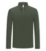 Outono Inverno Europeu e Americano Personalizado Camisa Polo Esportiva Lisa Quente Secagem Rápida Manga Longa Esportiva Fitness Golfe Camiseta Personalizada