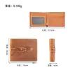 Cartera de Piel de Vaca para Hombre Transfronteriza con Patrón de Cocodrilo en Relieve, Billetera Portátil para Monedas, Tarjetero con Múltiples Ranuras para Tarjetas, Cartera Corta de Cuero