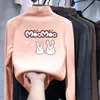 Y2006# Camiseta Cálida de Terciopelo para Niños Camiseta de Niña Otoño e Invierno Cuello Medio Alto Camiseta Base Bebé Primavera Otoño e Invierno Joker Tendencia