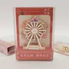 Roda Gigante Eye de Pequim Ímã de Geladeira de Metal Rotativo de Três Camadas Estilo Chinês Presente Criativo para Amigos Lembrança de Viagem a Pequim