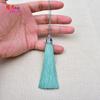 8cm borla de seda de hielo cloisonné borla colgantes accesorios funda de teléfono móvil marcapáginas colgante oreja diy accesorios fabricantes al por mayor