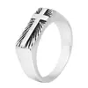Anillo de Cruz Sello de Luz Sagrada Estilo Europeo y Americano Anillo para Hombre Dropshipping
