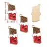 Accesorios para Joyería DIY San Valentín Amor Amor Colgante Aleación Pulsera Colgante Collar Llavero Colgante W379