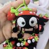 Muñeca de Monstruo de Tres Ojos Colgante de Lana Colgante Tejido a Mano Producto Terminado Muñeca de Ganchillo Hecha a Mano Colgante de Ganchillo Producto Terminado