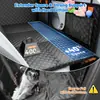 Alfombrilla para coche con soporte de seis paneles para mascotas, alfombrilla de viaje para perros, hamaca impermeable y resistente a la suciedad para el asiento trasero del coche