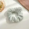 Anillo para el pelo de felpa grande para intestino grueso de otoño e invierno, banda elástica para el pelo de celebridad de internet coreana para mujer, cuerda para el pelo peluda de estilo invernal, diadema elegante