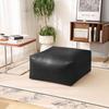 Taburete de Almacenamiento Cuero PU Futón Hogar Piso Dormitorio Tatami Bolsa Ropa Vieja Perezoso Taburete Cambia Zapatos Estilo Americano Cambio de Estación