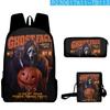 2024 Impresión Digital 3D Transfronteriza Nuevo Producto Mochila de Halloween Bolso Escolar Bolso de Hombro Infantil Estuche para Lápices Set de Tres Piezas