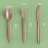 Faca e garfo descartáveis de 7 polegadas, colher, garfo para salada de frutas, macarrão, bolo, faca para bife ocidental, sobremesa para viagem, colher de sopa