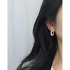 Brincos de Argola de Renda de Prata Esterlina S925 com Pérola para Mulheres, Estilo Luxo Acessível, Elegante e Feminino na Moda, Estilo Similar ao de Yang Zi Chenghuanji