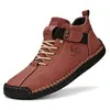 Zapatos de Cuero para Hombre de Talla Grande Transfronterizos de Corte Bajo Cosidos a Mano Casuales Zapatos Planos Slip-On Slip-Ons Zapatos de Conducción para Hombre