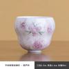 Taza de té de flor de rosa pintada a mano en polvo tierno taza maestra del hogar taza de té exquisita para damas taza de invitado de cerámica juego de té kung fu