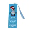 Novo Chapéu de Desenho Tassel Marcador de Página Dr. Marcador de Página Seuss Frases Inspiradoras em Inglês Personalização em Couro