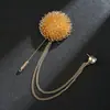 Terno Personalizado Masculino com Insígnia de Franja, Joias de Instrumento Guitarra, Broche de Corrente, Acessórios de Broche de Bola Torcida