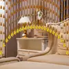 Cortina de Contas de Cristal Feng Shui para Porta de Banheiro, Entrada da Sala de Estar e Porta de Quarto - Ajuste de Layout Porta a Porta