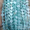 Concha de Agua Dulce Serie Azul Flor de Ciruelo Palma Luna Corazón Estrella de Cinco Puntas Marquise Redonda Cuentas de Concha DIY Accesorios de Joyería Hechos a Mano