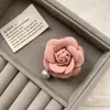 Grampo de Cabelo Camélia Azul Laço Francês Novo Verão 2025 Presilha Lateral Grampo de Cabelo Doce Flor Acessório de Cabeça para Mulheres