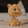 Boj Creativo Tigre de la Suerte Paz y Alegría Adornos para Coche Escritorio Artesanías de Madera Muñecas Decoraciones para el Hogar